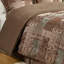 Ensemble de couette 4 pièces en jacquard chenille uni marron, format California King-135105803-135105806
