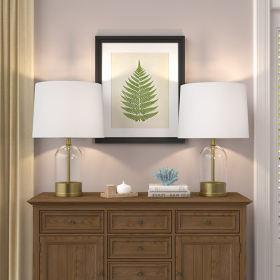 Badham 20.5" Glass Table Lamp Set
