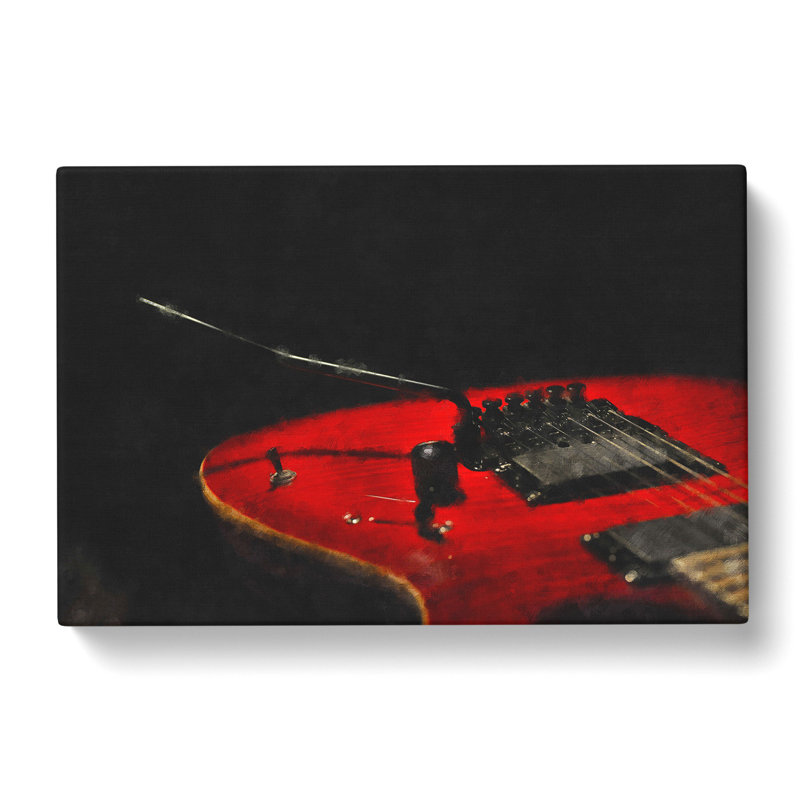 Electric Guitar Vol.1 - Wrapped Canvas, 35cm H x 50cm W x 3cm D