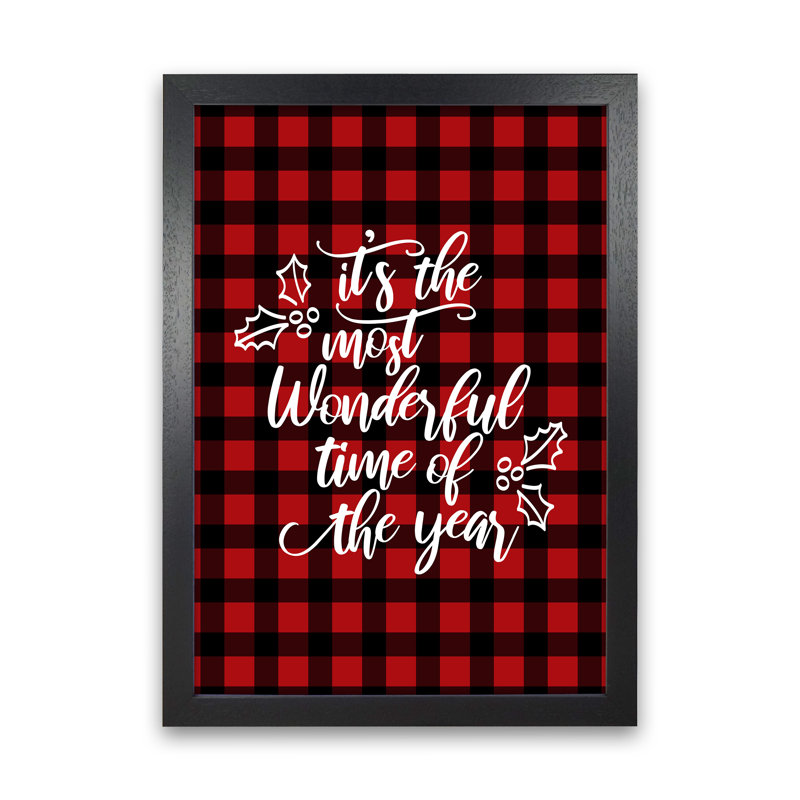 Wonderful Time - Print, 46cm H x 34cm W x 3cm D, Black Framed