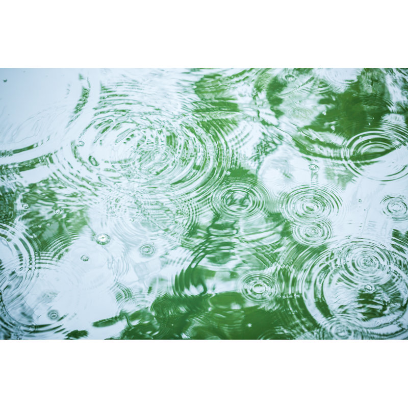 Rain On Lake - Wrapped Canvas Print, 30cm H x 46cm W x 3.8cm D
