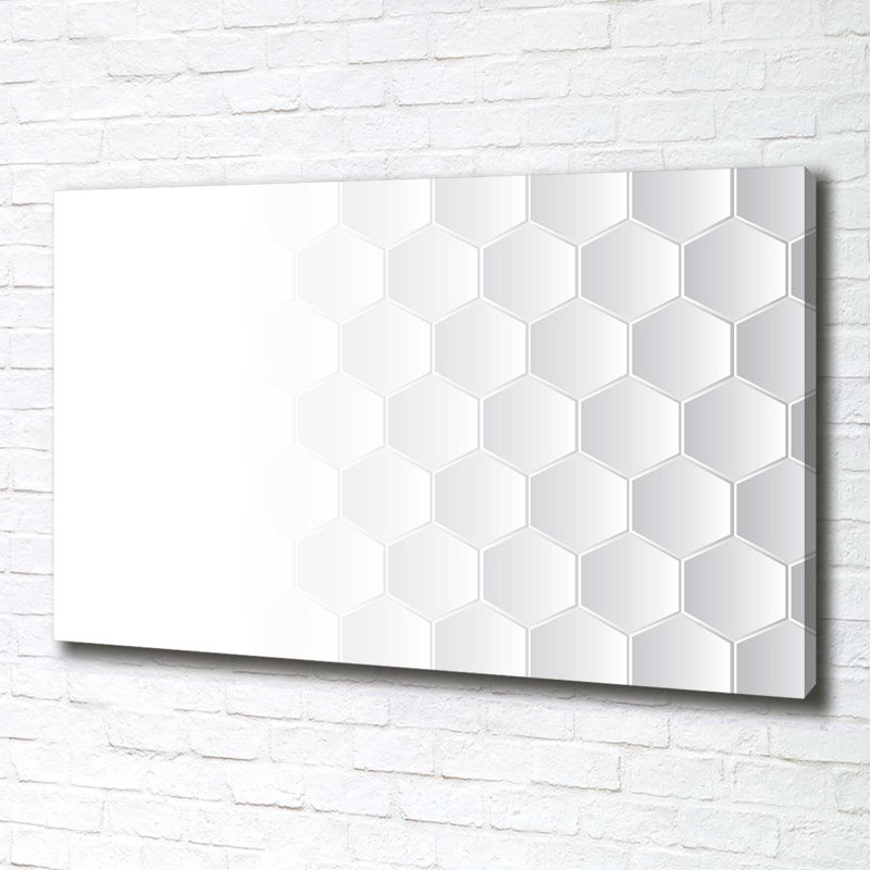 Hexagons Background - Wrapped Canvas Print
