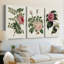 Mélange de fleurs roses I - Toile tendue avec châssis sur mesure - 3 pièces-1168244249