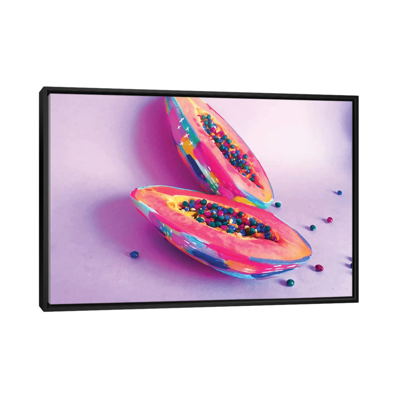 Print, H 18 po x l 26 po x P 1,5 po, Toile avec cadre noir, Pas de tapis