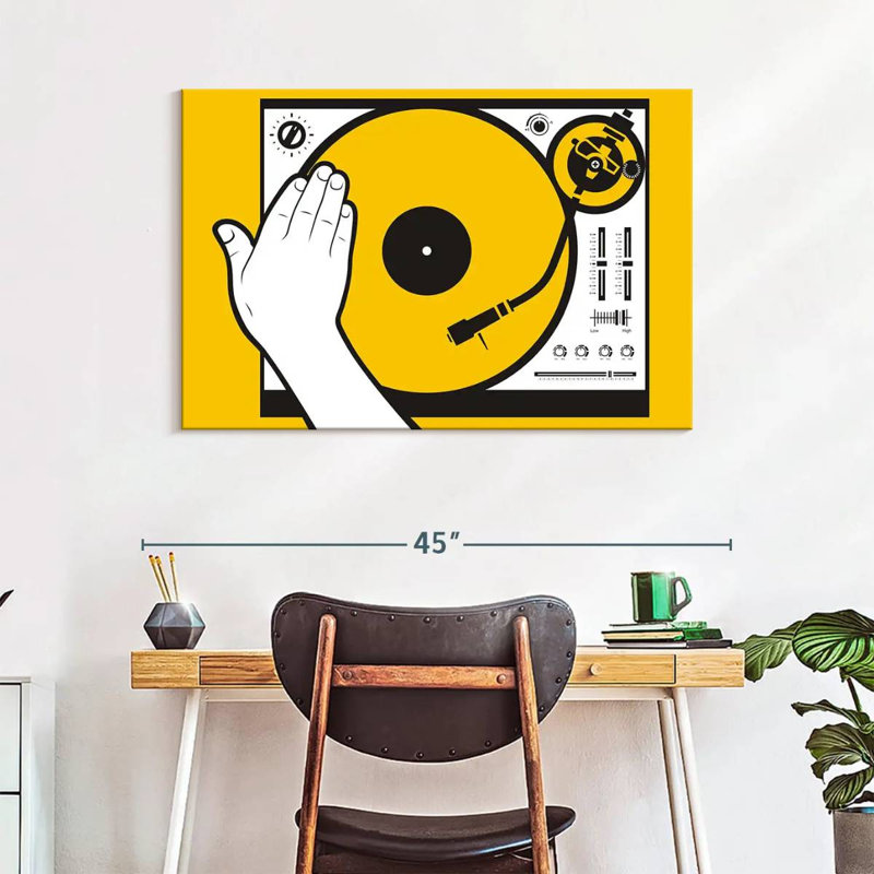 Abarca DJ Vinyl Scratch, 26" H x 39" W