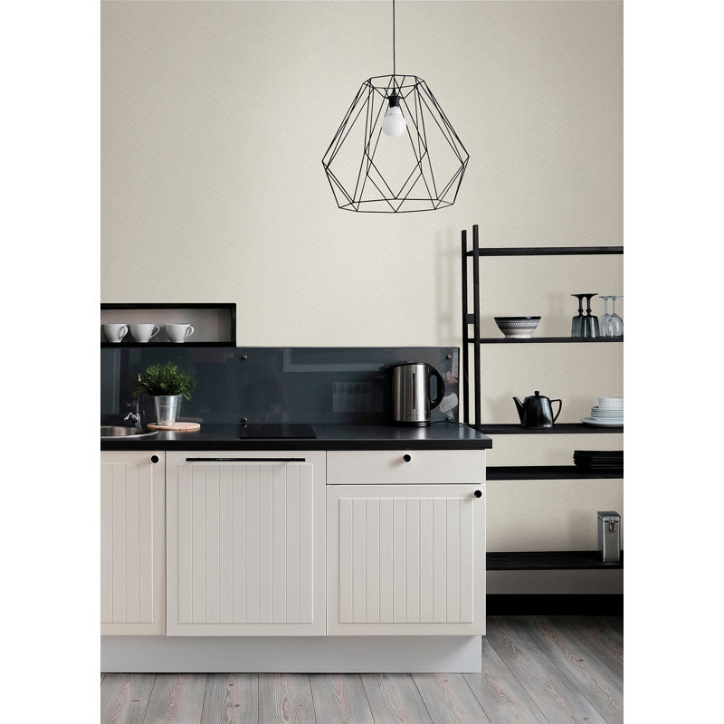 Rouleau de papier peint texturé Betros Apex Weave L 27 pi x l 27 po, Blanc