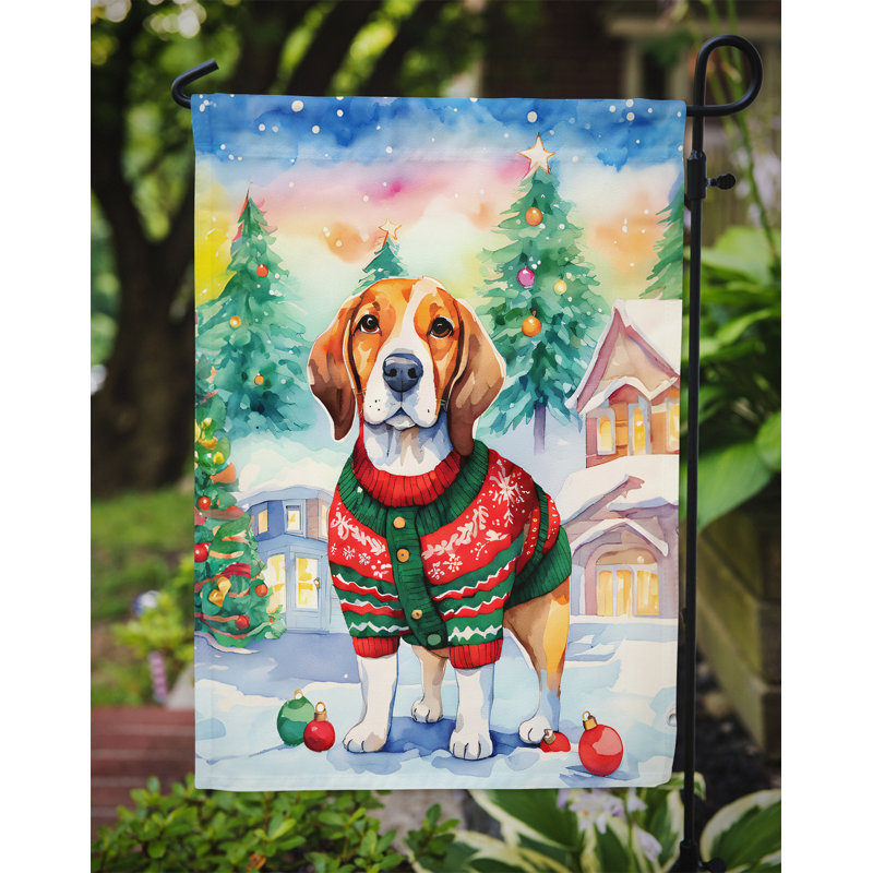 Double Sided Polyester Christmas, 15.5'' H x 11.25'' W