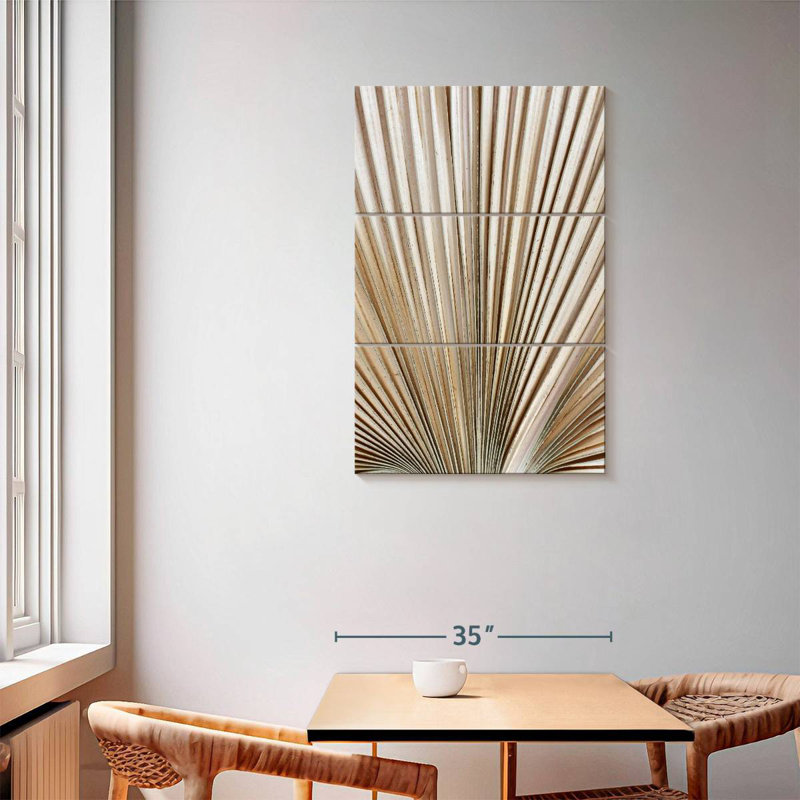 Dried Palm Leaf, 57" H x 36" W