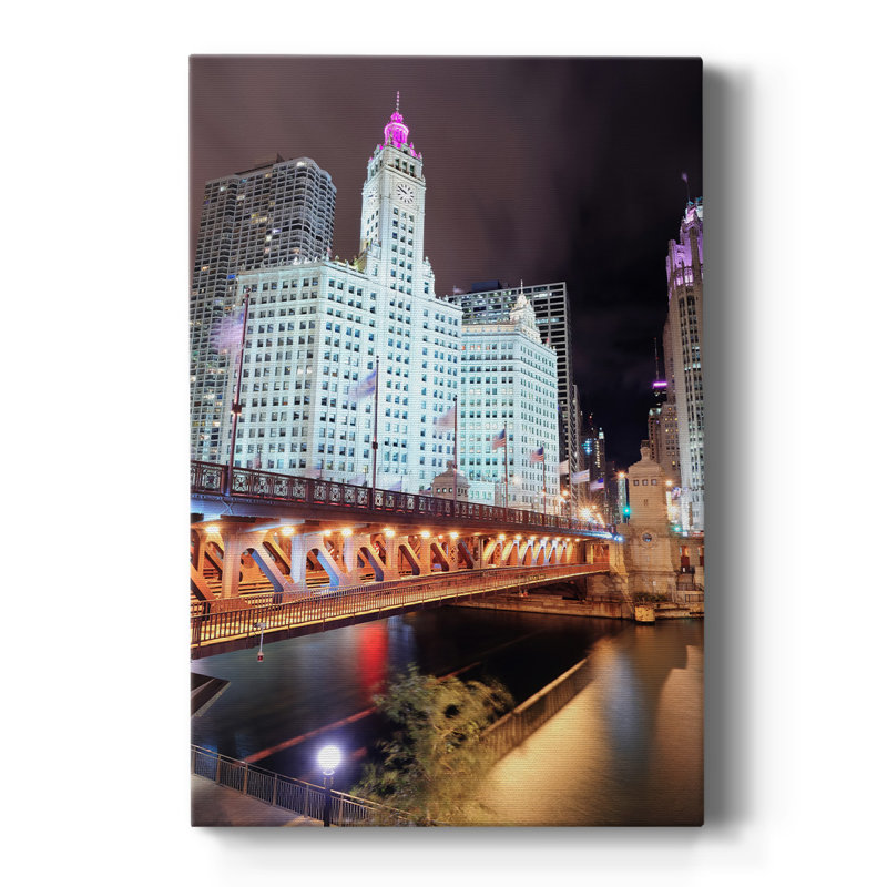 Chicago Arthitecture Ii sur impression sur toile, H 36 po x l 24 po x P 1,5 po