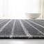 Tapis rayé en laine, viscose et gris anthracite Lauren Ralph Lauren-66598021