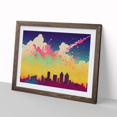 Skyscraper Skyline Splash Vol.4 Abstract - Single Picture Frame Print