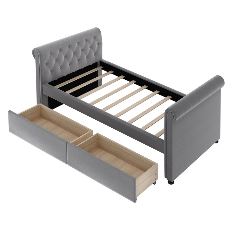 Upholstered Daybed, Gray