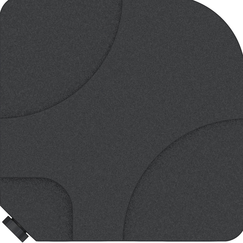 Support de parasol robuste à 4 porte-parapluies, capacité de 158 lb, noir, plastique, protégé, bec de remplissage facile, poignée de transport portable