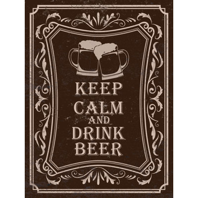 Keep Calm Beer - Textual Art Print