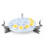 Garden Friends Stoneware Egg Platter