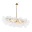 Lustre îlot en verre 6 lumières Ornate Glam