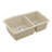 Karran Undermount Quartz Composite 33-1/2'' X 20-3/8'' 60/40 Double Bowl Kitchen Sink-35699395