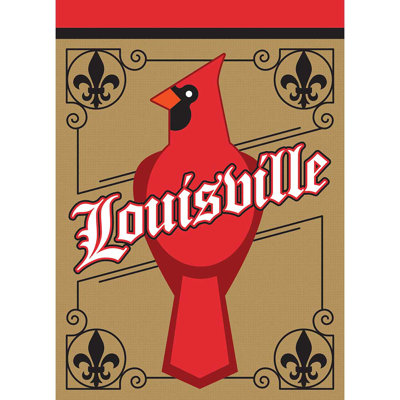 Drapeau Louisville Cardinal polyester 13 x 18