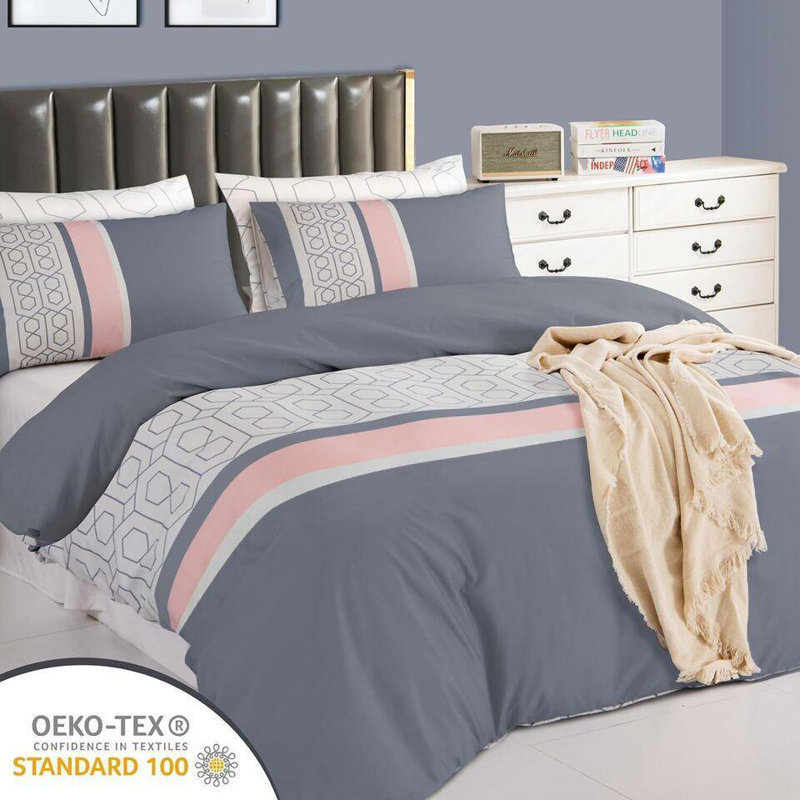 Striped Duvet Cover with Pillow Shams Included, California King Duvet Cover + 2 King Pillowcases