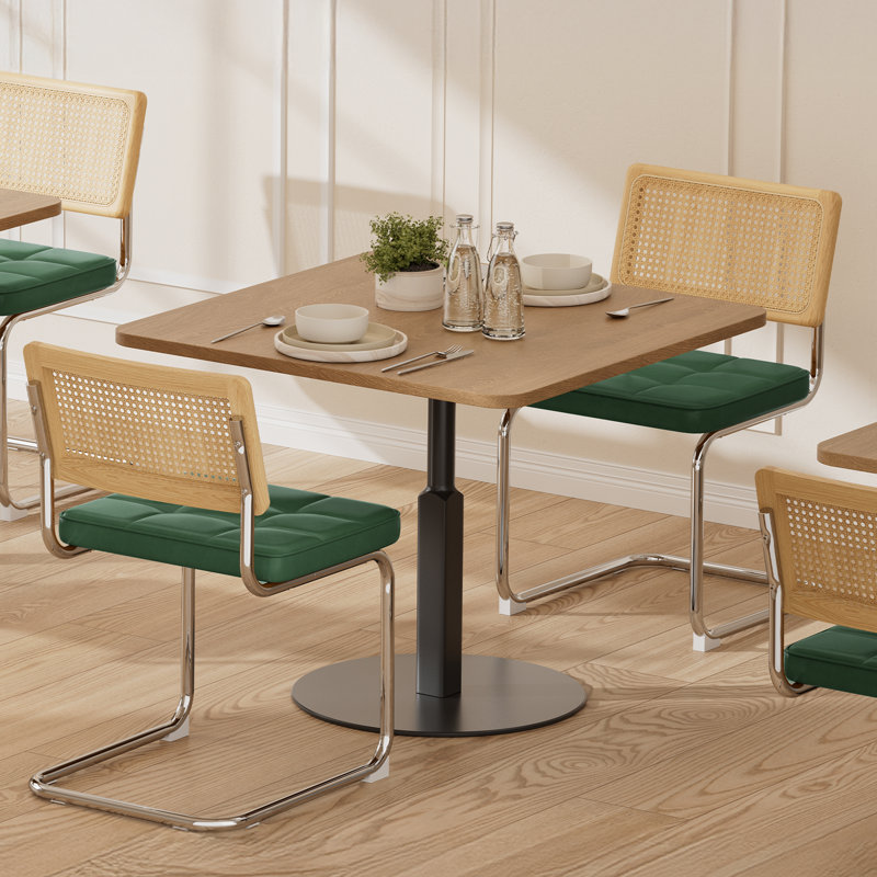 Chaises de salle à manger en rotin, Vert