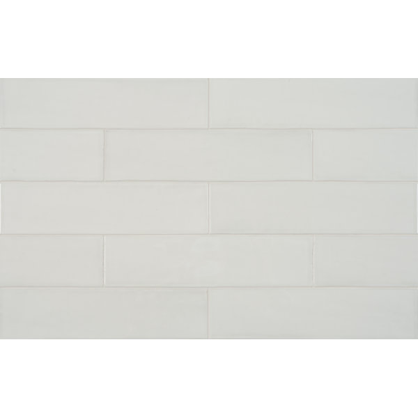 3" x 12" Teramoda Stone Glossy Pressed Ceramic Wall Tile