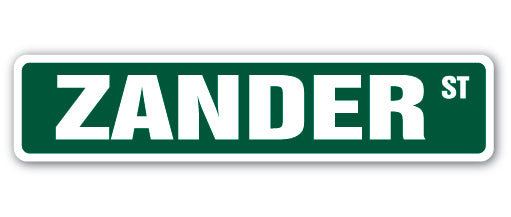Plaque de rue Zander en plastique robuste 4 po x 18 po