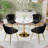 Marble Top Pedestal Dining Set-941086557-941086530