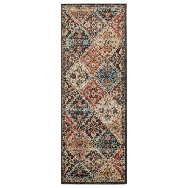 Summertown Synthetic Geometric Indoor Rug, Runner 2'7" x 7'2"
