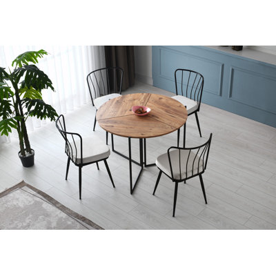 19.7 " H Velvet Upholstered Metal Side Chair