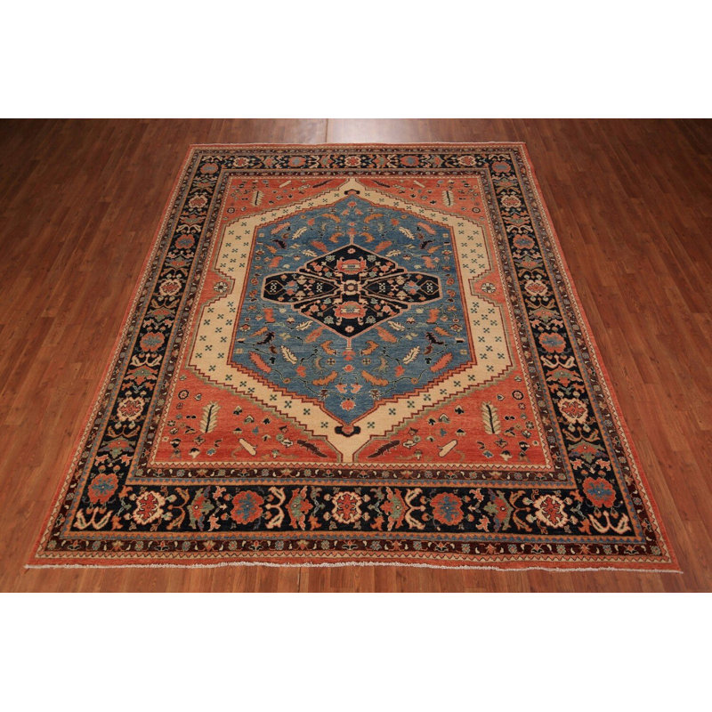 Tapis oriental traditionnel à teinture végétale 8 x 10