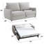 Jinn Beige Chenille Sofa W/Sleeper