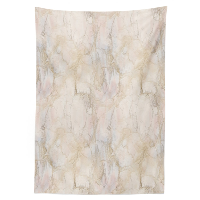 Marble Tablecloth, 70" L x 52" W