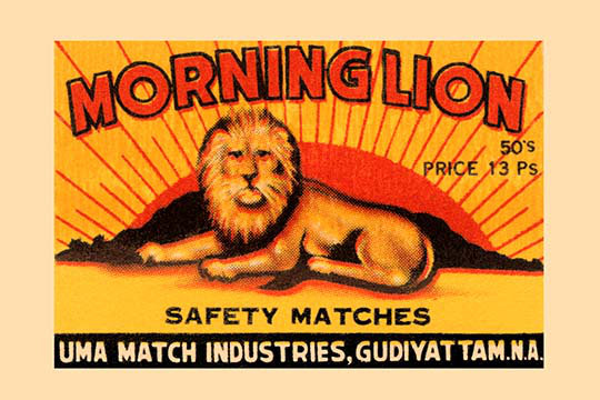 « matinée lion », impression, H 24 po x l 36 po x P 1,5 po