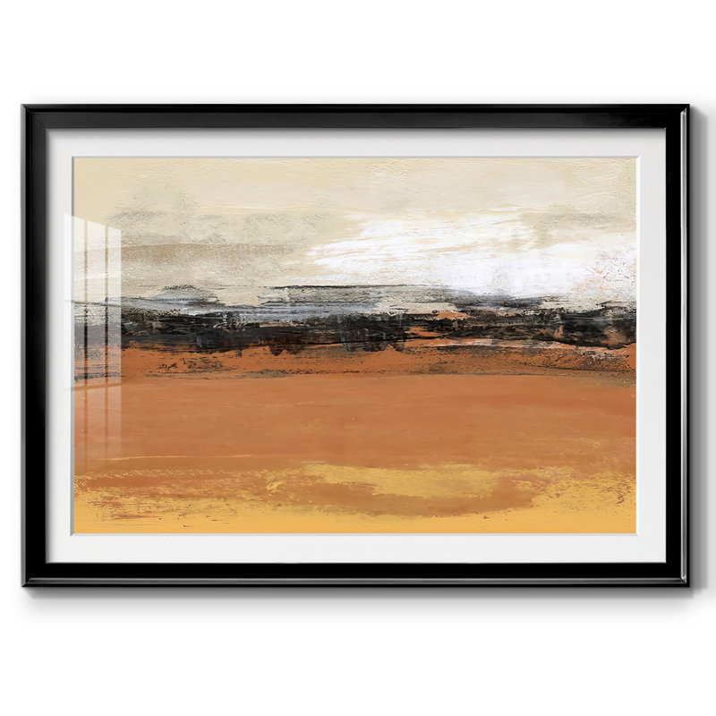 Bridges Ochre I, reproduction d'art encadrée, Noir, H 19 po x l 27 po x P 1,5 po