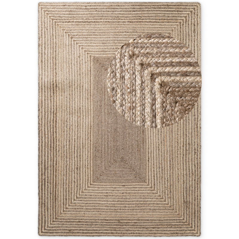 Hanse Home Juno Line - Jute Rug, Natural Rug for Living room, Bedroom, Diningroom, Ivory, Rectangle 200 x 300 cm