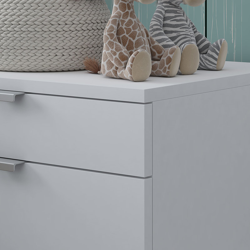 Marlyne 40cm W Bedside Table, White