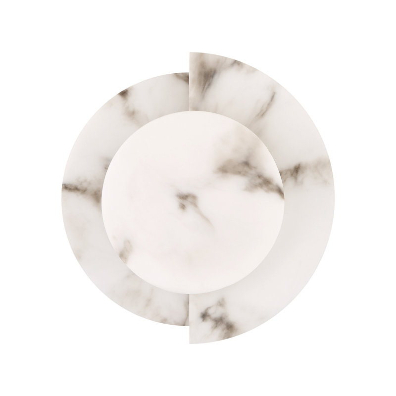 Applique murale 1 lumière Hunter Opaline Crest, Albâtre