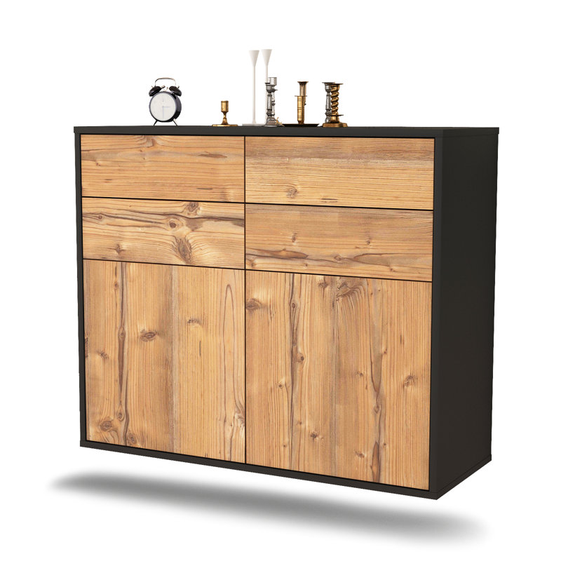Schwenk 92cm Sideboard, Anthracite/Pine