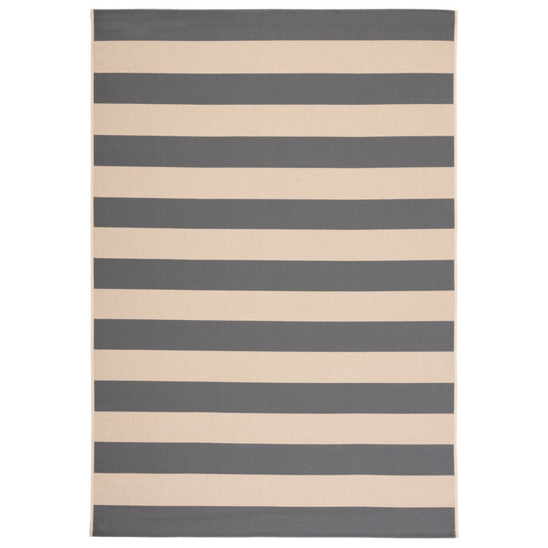 Tapis d'intérieur / extérieur à rayures Durain Performance, Rectangle 6 pi 7 po x 9 pi 6 po