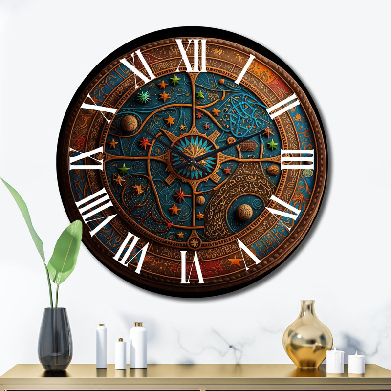 Horloge murale en métal, Très grand