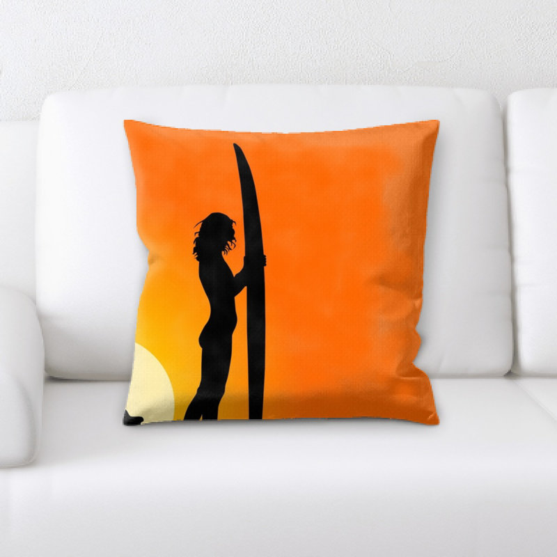 Housse et insert de coussin carré Surfer