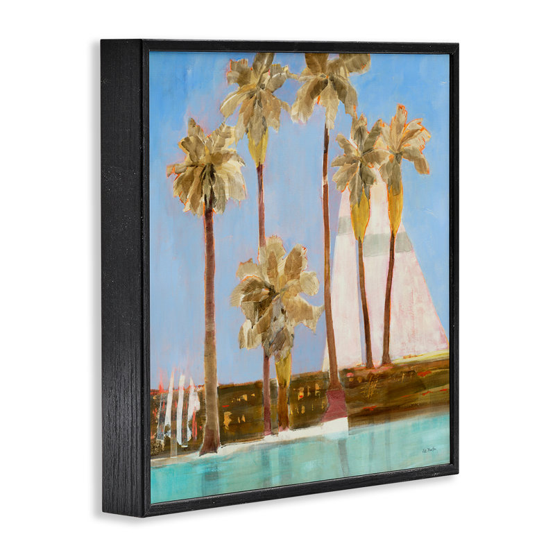 Scène tropicale rustique, art giclée par Jill Martin, Giclée encadrée noir minuit, H 24 po x l 24 po