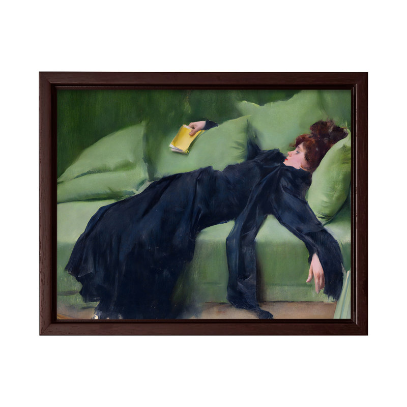 Ramon Casas - Après le bal, affiche, Canevas, H 16 po x l 20 po, Encadrement brun