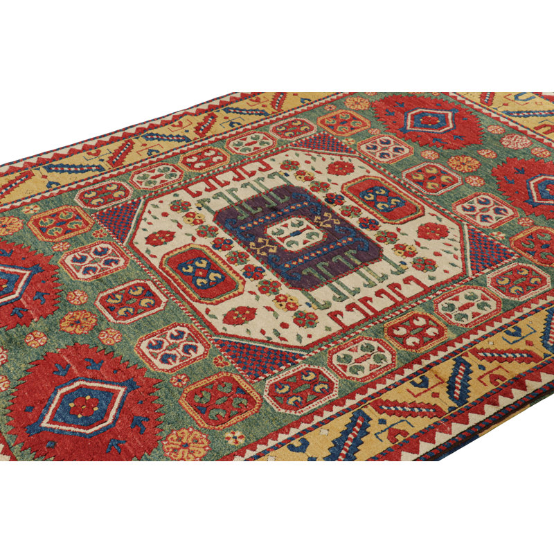 One-of-a-Kind 3'9”x6'11” Hand Knotted Area Rug