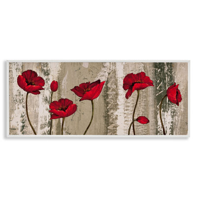 Coquelicots, art giclée à motif rustique par Brian Francis