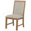 Chaise d'appoint rembourrée Natural Brown (ensemble de 2)