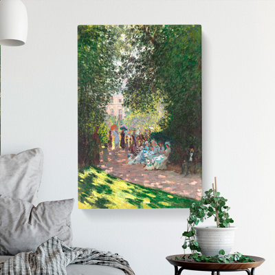 The Parc Monceau Vol.1 by Claude Monet - Wrapped Canvas Painting