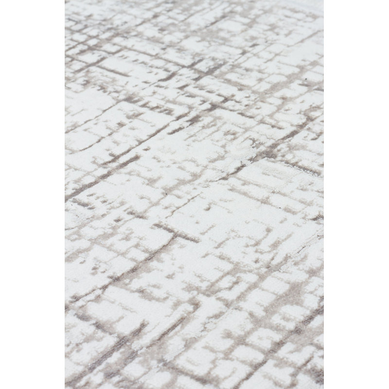 Tapis de couleur unie en polyester tissé à la machine Bedner, Rectangle 3 pi 3 po x 6 pi 7 po