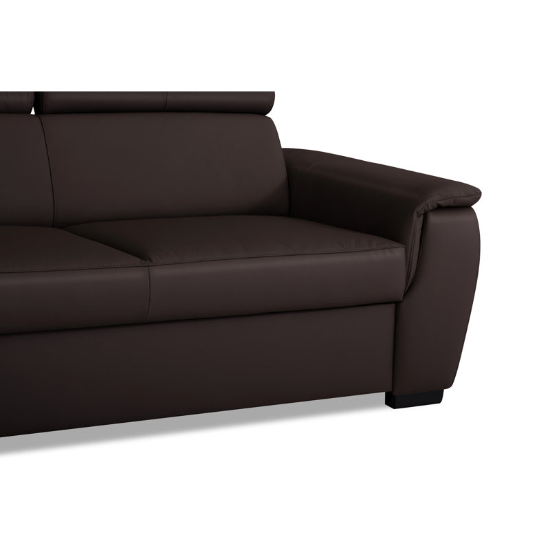 4 Seater Sectional, Left Hand Facing, Dark brown
