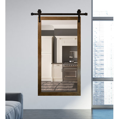 Neace Solid Wood Flat Wall Mirror